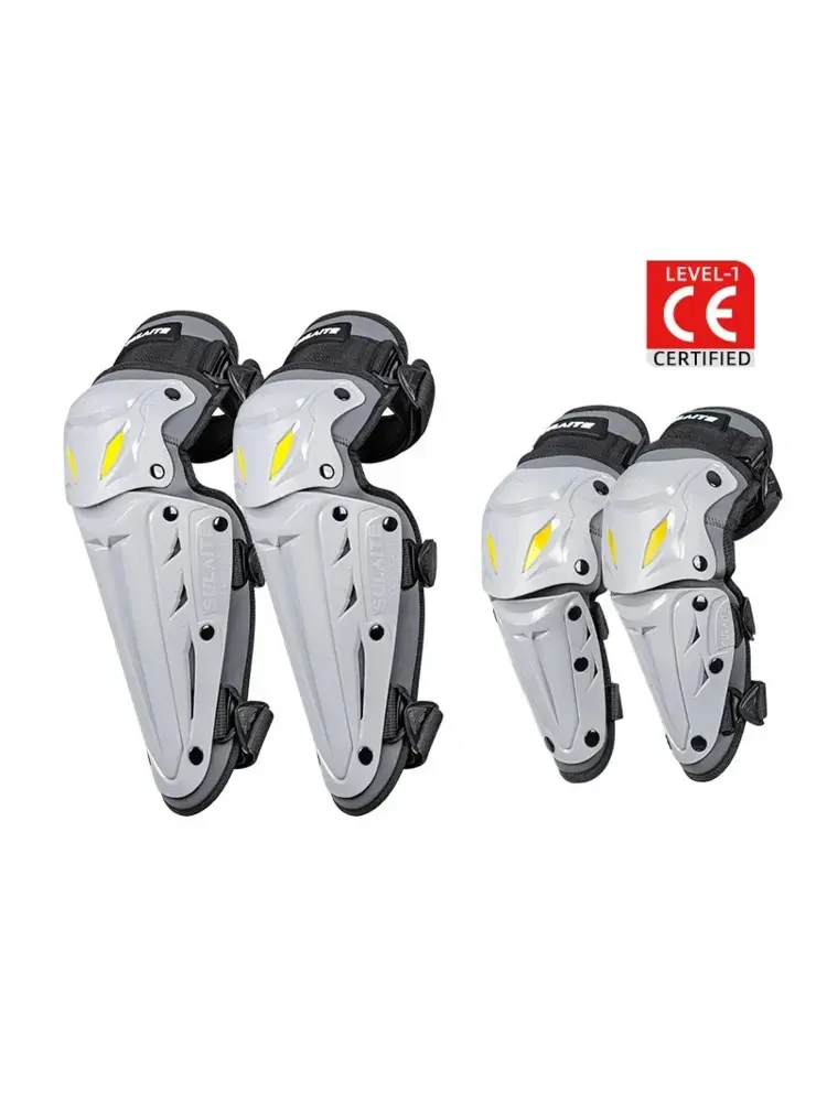 SULAITE Motorcycle Knee Pads Thickened Protective Gear Equipment Motocross Motorbike Protection Riding Elbow Guard Knee Pad