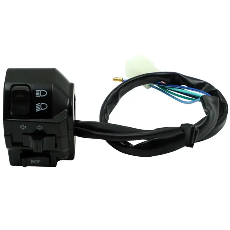 1 pair 22mm universal motorcycle handlebar switch headlamp turn signal horn button gear controller switch zh125