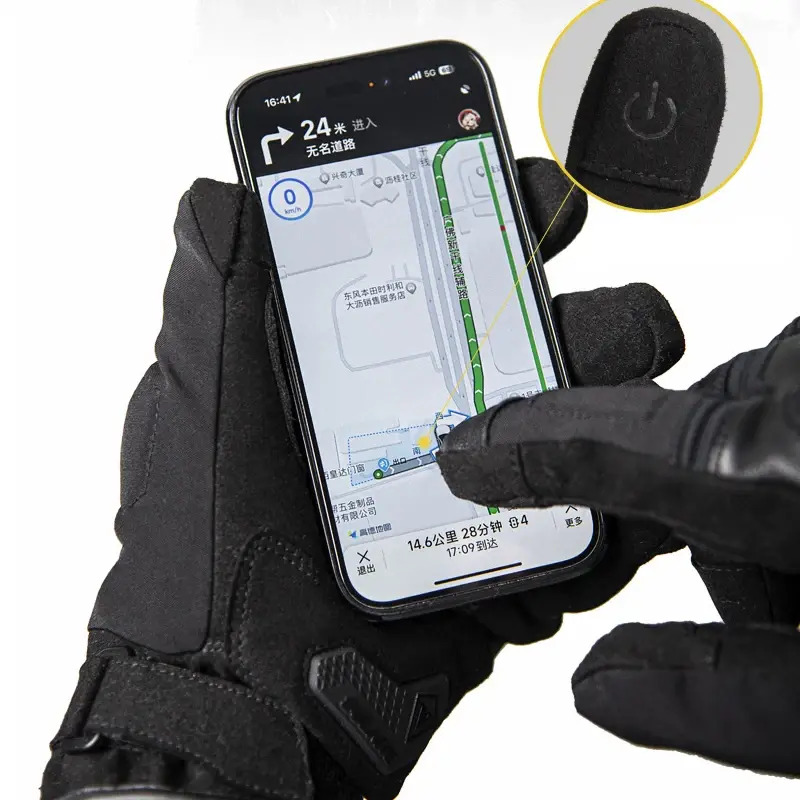 Motorcycle Gloves For Men Winter Waterproof Gloves Warm Inner Carbon Motorcycle Racing Gloves Touch Screen Motorbike MTB