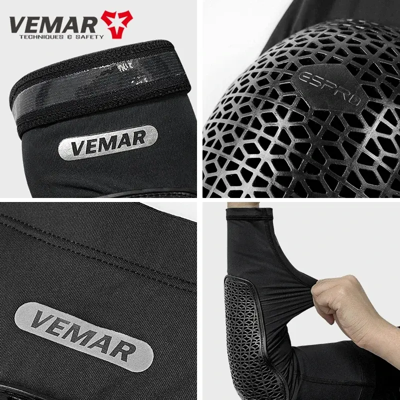 4pcs/Set VEMAR Newest Motorcycle Ice Sleeve Elbow Brace Knee Pads Motorcycle Leg Cover Protector Bike Motocross Elbow Protection