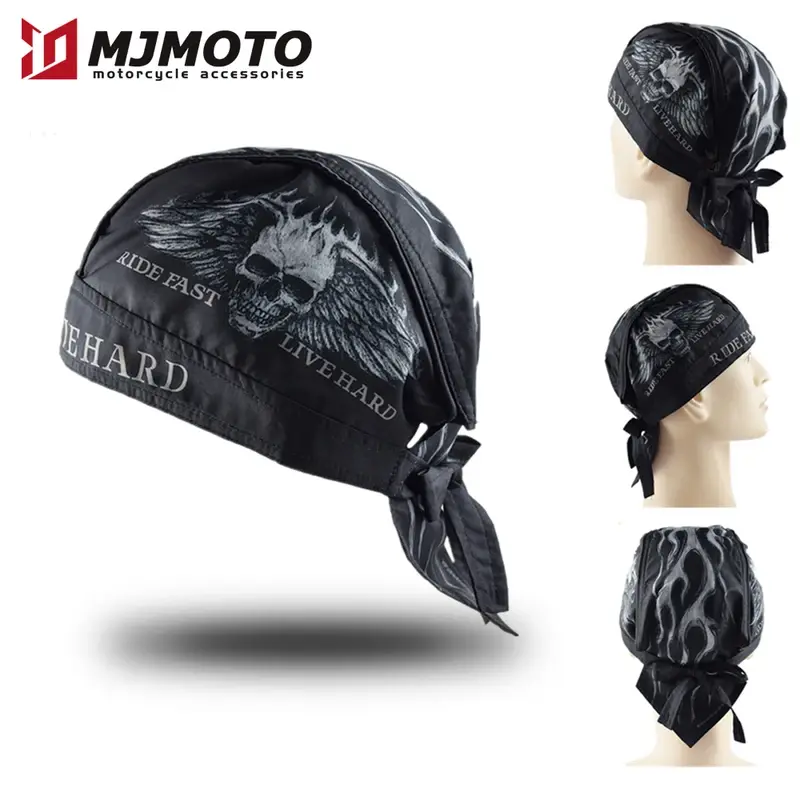 Premium Retro Dirt Bike Helmet with Adjustable Sun Visor - Windproof, Moisture-Wicking & Shock-Absorbent Headscarf for Cycling