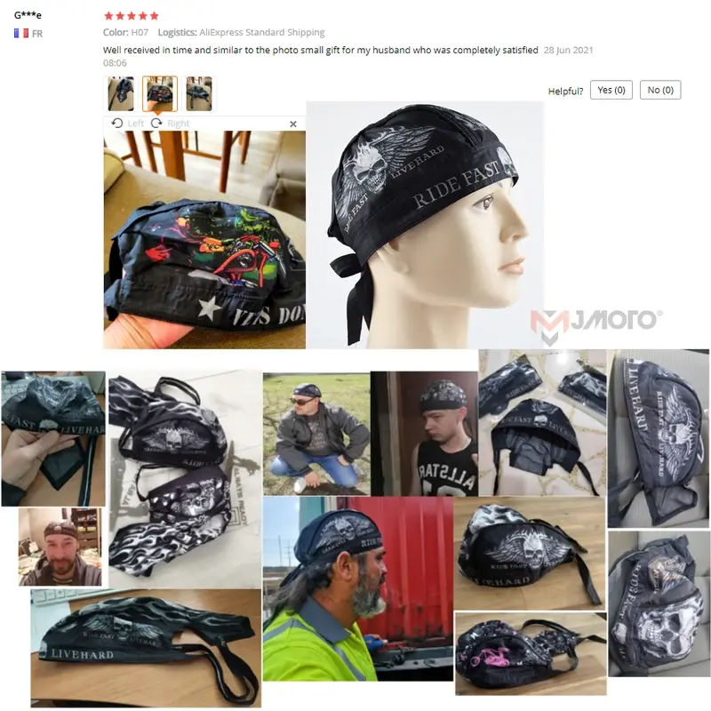 Premium Retro Dirt Bike Helmet with Adjustable Sun Visor - Windproof, Moisture-Wicking & Shock-Absorbent Headscarf for Cycling