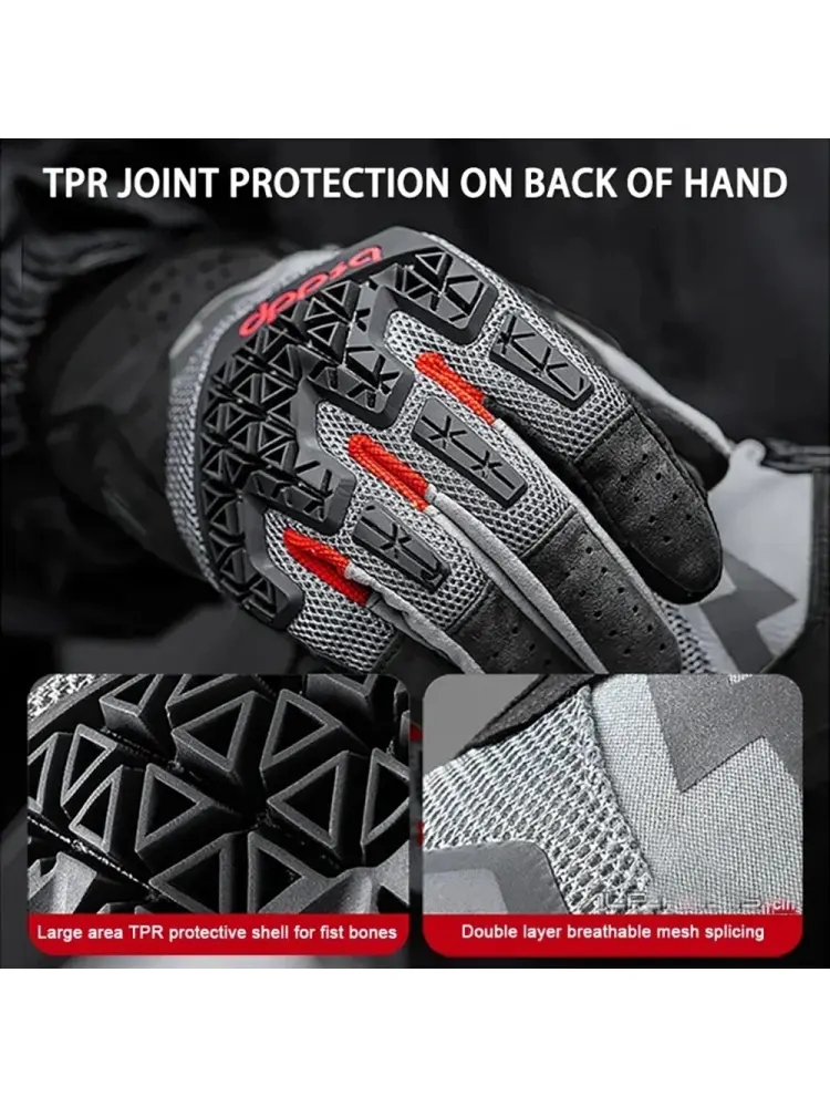 Summer Outdoor Motorcycle Gloves Climbing Luvas for Men & Women - Breathable, Touchscreen, Motocross & Bicycle Riding Guantes