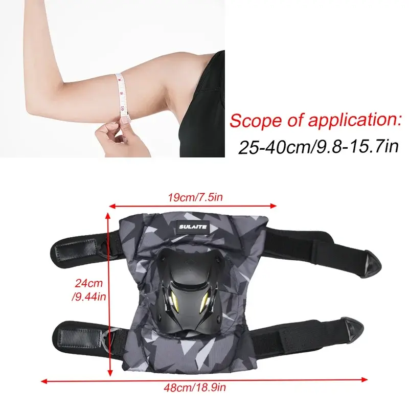 Men Camouflage Ultra-Lightweight Motorcycle Knee Elbow Pads Set  All-Day Comfort for Off-Road Racing, Cycling & Extreme Sports