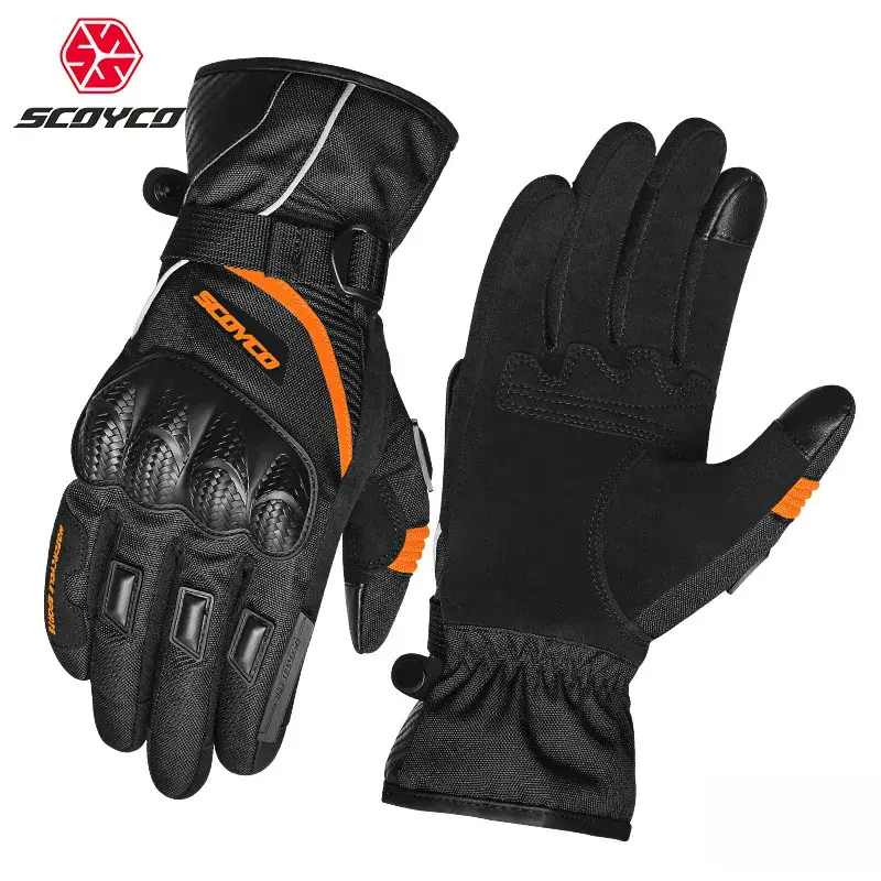 SCOYCO Motorcycle Riding Gloves Racing Winter Waterproof Warm Rider Offroad Anti-fall Equipment Hand Protector For Climbing Luva