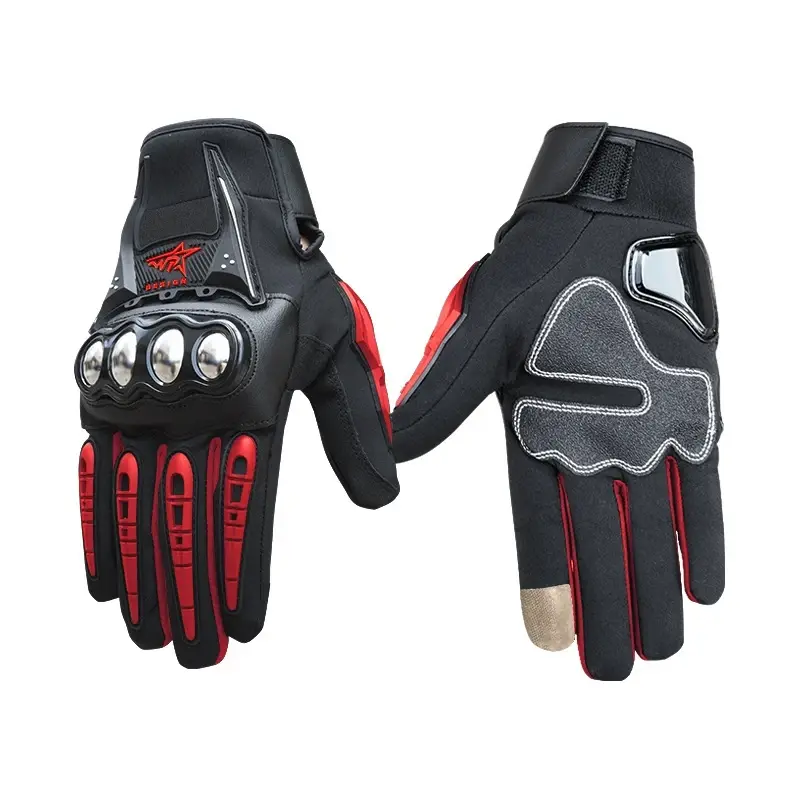 Anti-fall Non-slip Touch Screen Motorcycle Riding Gloves Motor Full Finger Man Women Motorcross Glove Bicycle Cycling Waterproof