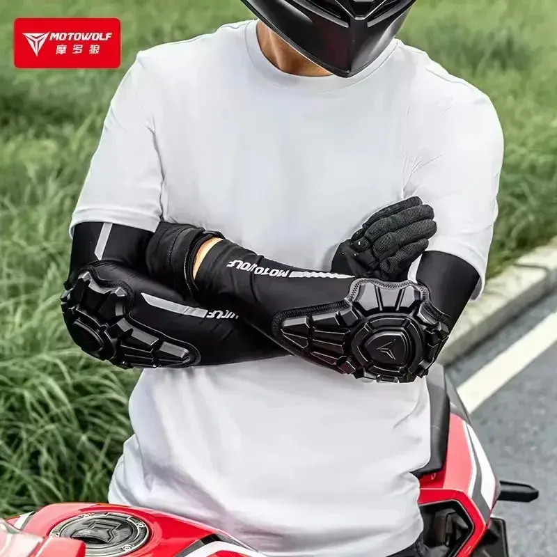 Summer Breathable Ice Sleeve Elbow Pads - Lightweight Motorcycle Armor for Motocross Cycling & Daily Riding Moto Accessories