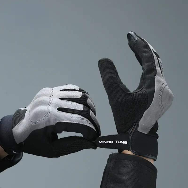 MINOR TUNE Motorcycle Cycling Gloves Rider Equipment Macaron Style Breathable in Summer Wear-resisting Gloves with Touch Screen