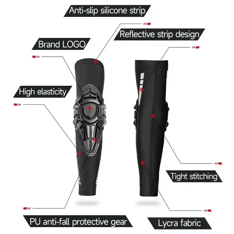Summer Breathable Ice Sleeve Elbow Pads - Lightweight Motorcycle Armor for Motocross Cycling & Daily Riding Moto Accessories