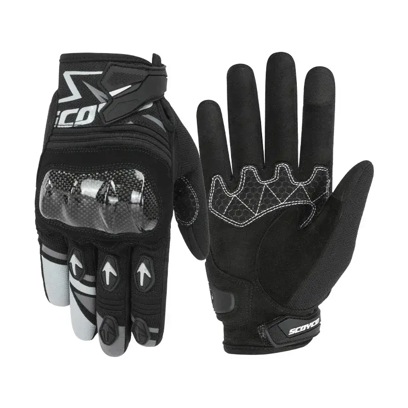 SCOYCO Summer Racing Motorcycle Gloves Breathable Mesh Motorbike Gloves Touch Function Moto Motocross Off Road Riding mitten
