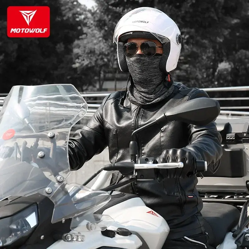 MOTOWOLF Outdoor Cycling Dustproof Ice Silk Mask Summer Sun Protection Motorcycle Sports Protection Face Protection Head Mask