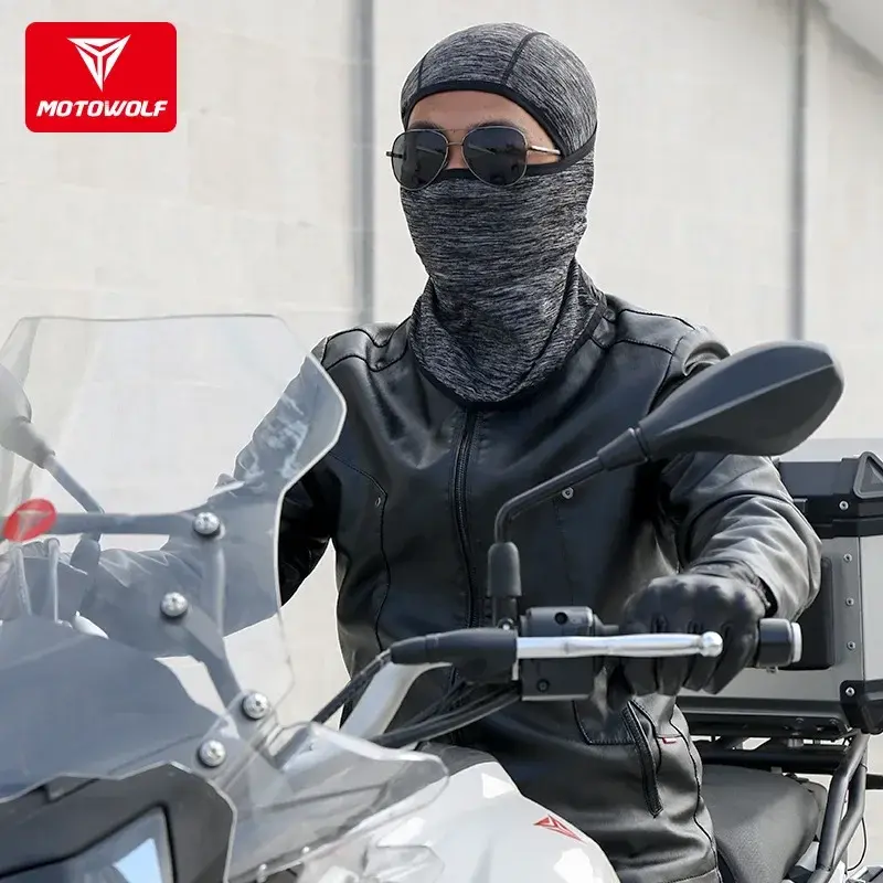 MOTOWOLF Outdoor Cycling Dustproof Ice Silk Mask Summer Sun Protection Motorcycle Sports Protection Face Protection Head Mask