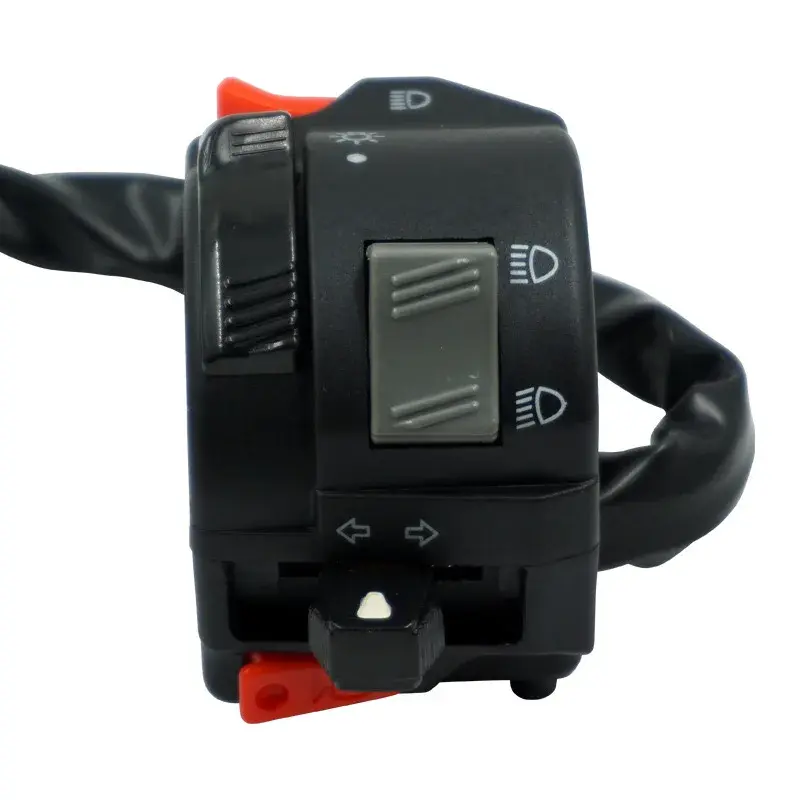 22mm 7/8 "left handlebar control switch button motorcycle headlight fog light turn signal for Suzuki Honda Yamaha rxk125 YBR 125