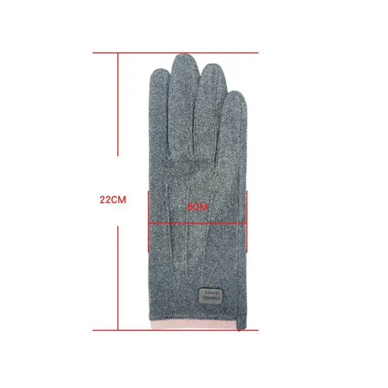 Autumn Motorcycle Essentials Gloves: Warm Touchscreen German Velvet Glove for Women Skiing Motobike Riding Motocross Outdoor