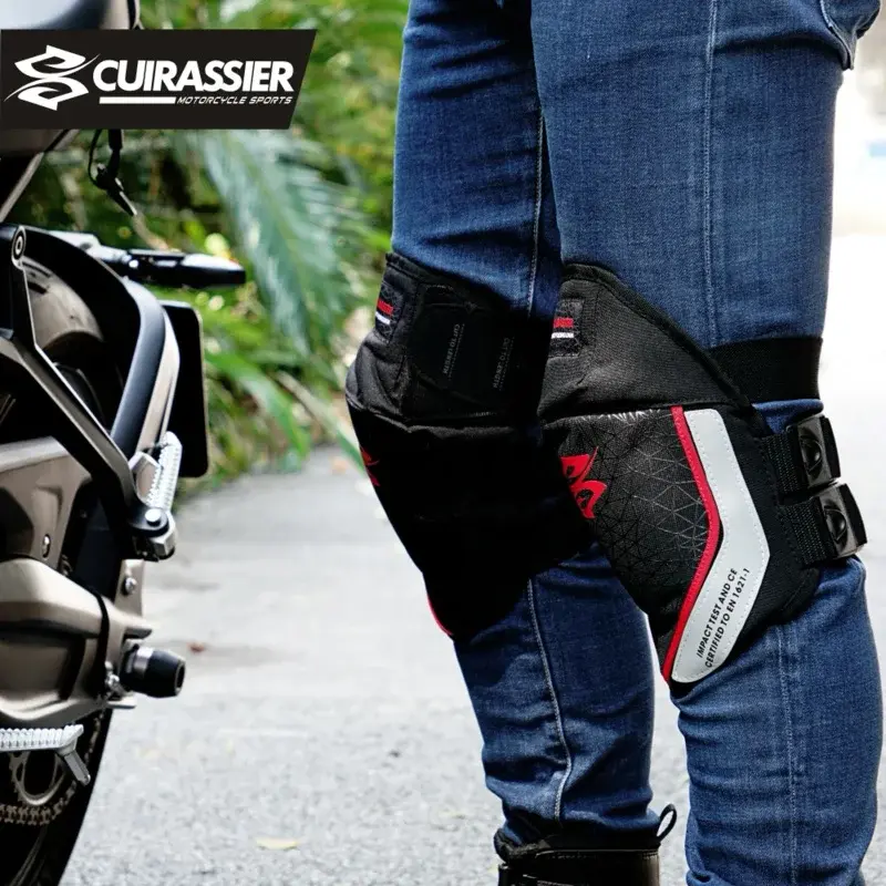 Cuirassier Motorcycles Knee Protection Motocross Knee Pads Summer Knee-Pad Anti-fall Reflective Moto Protection For KTM Kawasaki