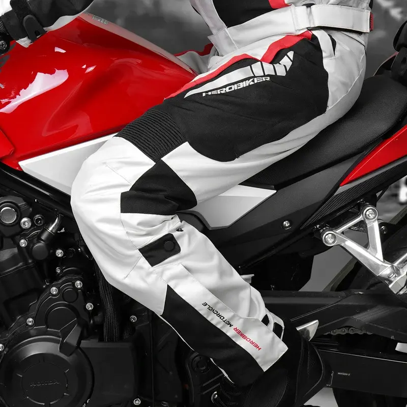 Men's Abrasion-Resistant Motorcycle Jacket Waterproof, Windproof Racing Gear with Removable Armor, Warm & Durable M-XXXL