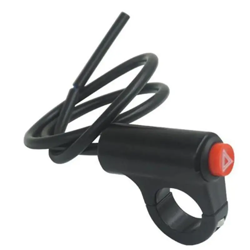 Motorcycle flash switch hazard light switch button double flash warning scooter electric vehicle modified emergency signal lamp