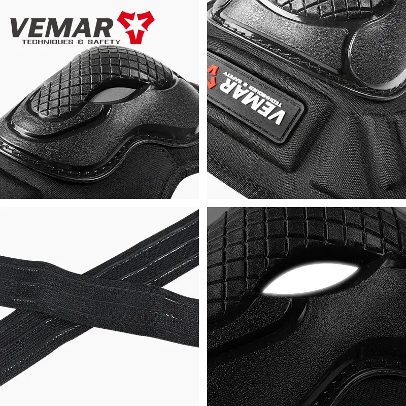 VEMAR Knee and Elbow Protectors Motorcycle Leg Brace Elbow Pads protection Men Riding Women Accesorios Motocross E-19 E-20 4Pcs