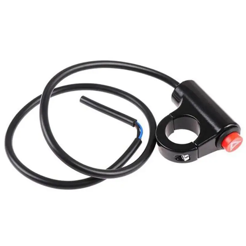 Motorcycle flash switch hazard light switch button double flash warning scooter electric vehicle modified emergency signal lamp