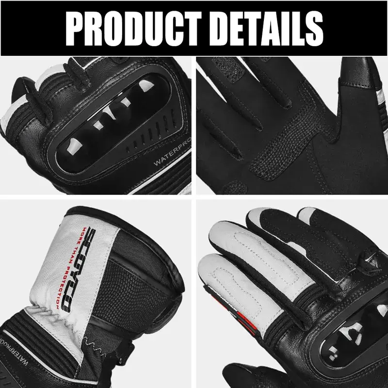 Winter Keep Warm Waterproof Motorcycle Riding Gloves Windbreak Outdoor Motorbike Rider Racing Glove TPU Shell Guantes Moto M-XL