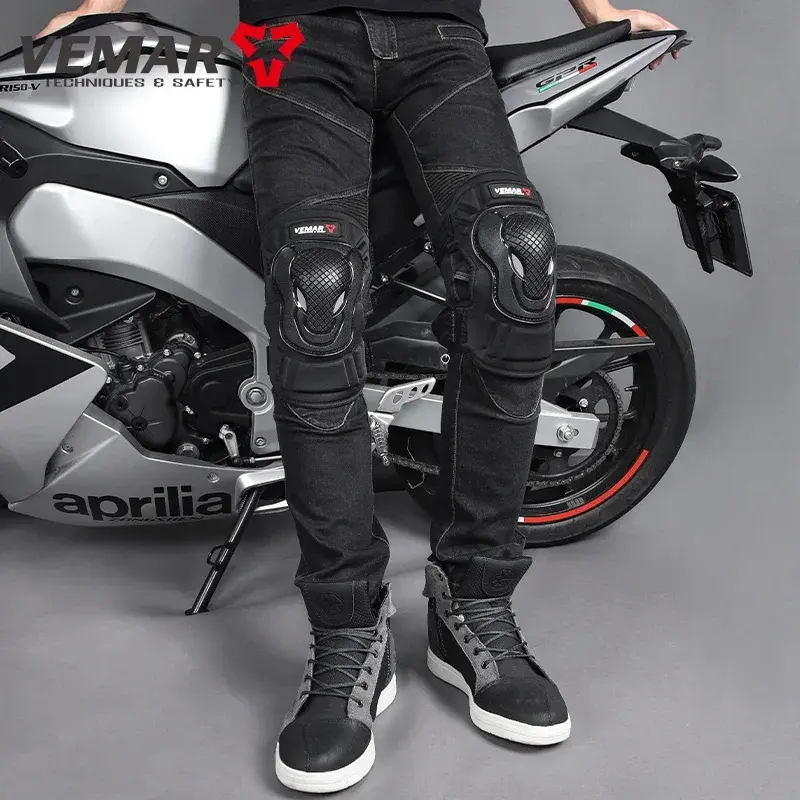 VEMAR Knee and Elbow Protectors Motorcycle Leg Brace Elbow Pads protection Men Riding Women Accesorios Motocross E-19 E-20 4Pcs
