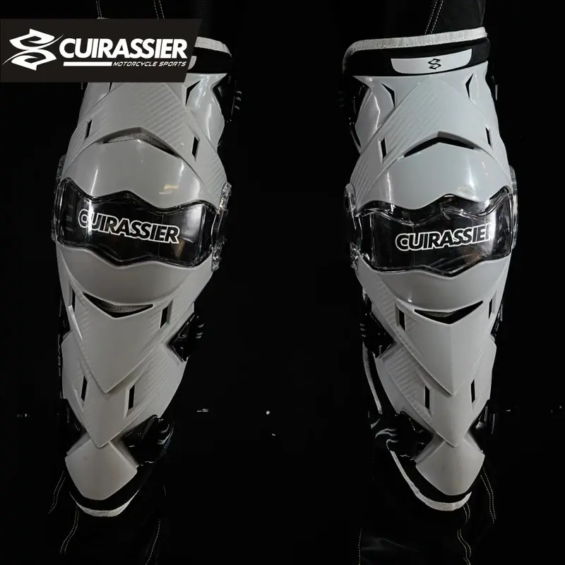 Adjustable Quick-Release Motorcycle Knee & Elbow Guards Combo One Size Fits Most Adults for MTB/Skiing/Snowboarding