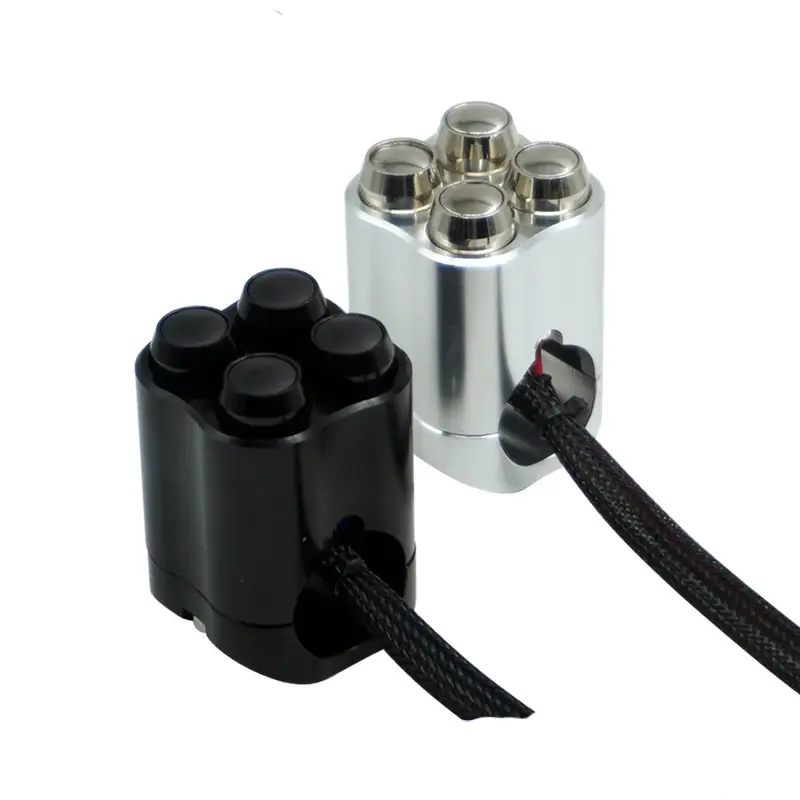 4 Function 28mm Motorcycle Handlebar Switches Mount Switch Start Headlight Hazard Brake Fog Light Turn Signal Button Self-Lock