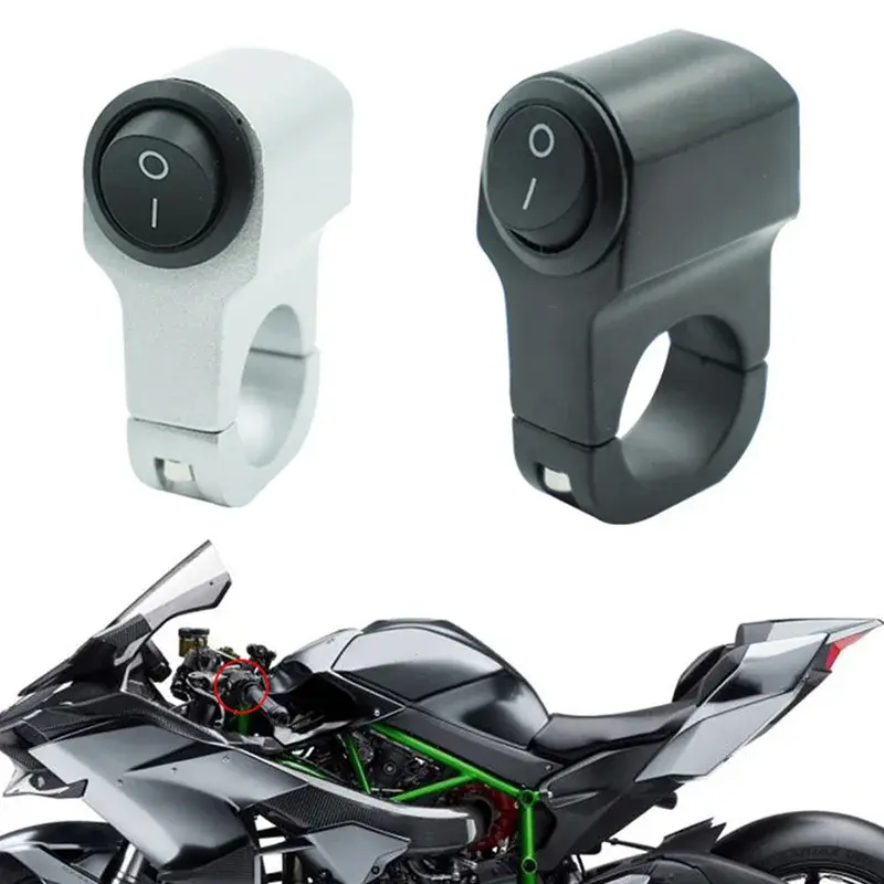 Motorcycle Handlebar Control Switches Headlight Power Switch Button Spotlight ON/OFF Switch For ATV Sport Dirt Electric Bike
