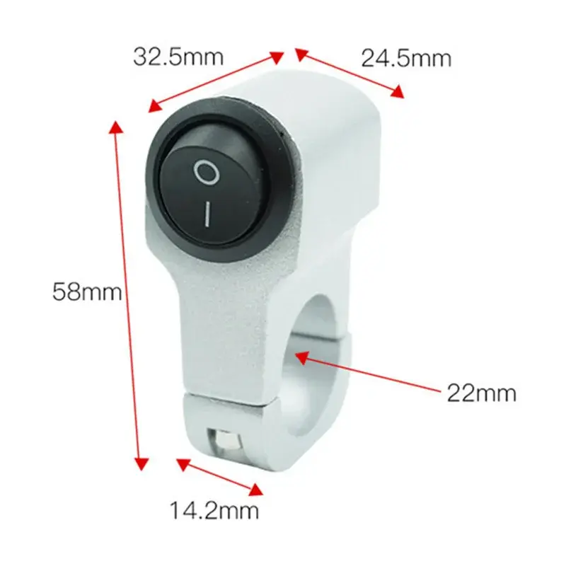 Motorcycle Handlebar Control Switches Headlight Power Switch Button Spotlight ON/OFF Switch For ATV Sport Dirt Electric Bike