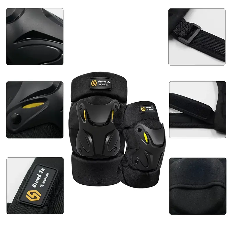 Lightweight Motorcycle Knee Pads and Elbow Protectors  Comfort Fit, Adjustable Straps, Anti-Impact Design for Dirt Bike, Cycling