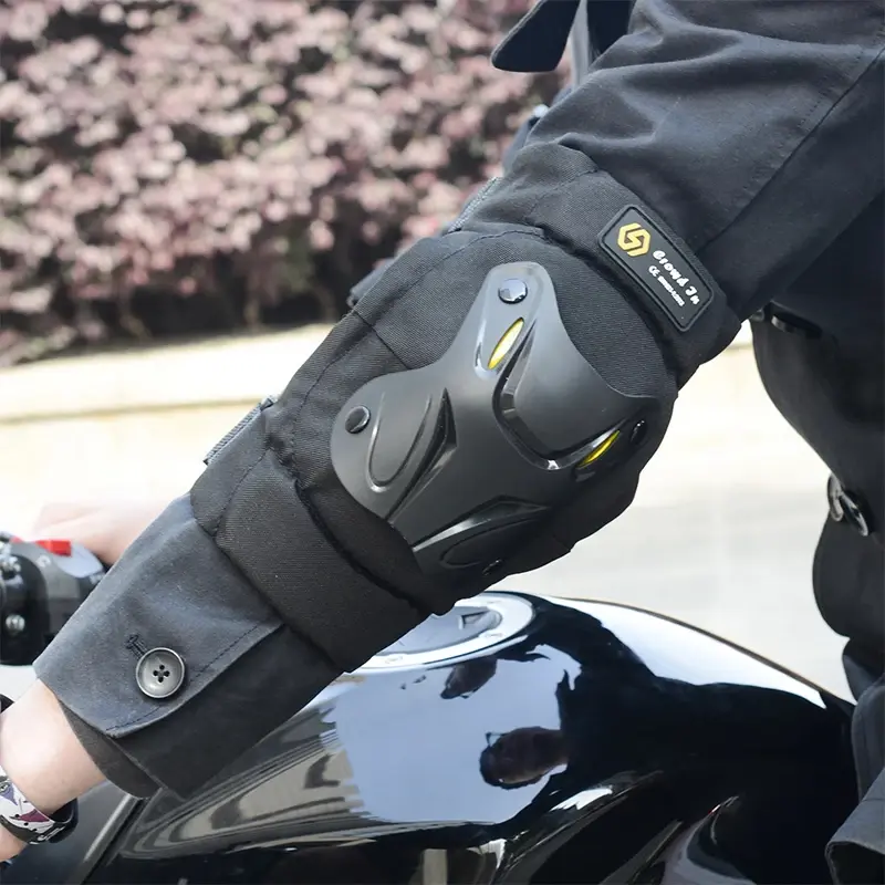 Lightweight Motorcycle Knee Pads and Elbow Protectors  Comfort Fit, Adjustable Straps, Anti-Impact Design for Dirt Bike, Cycling