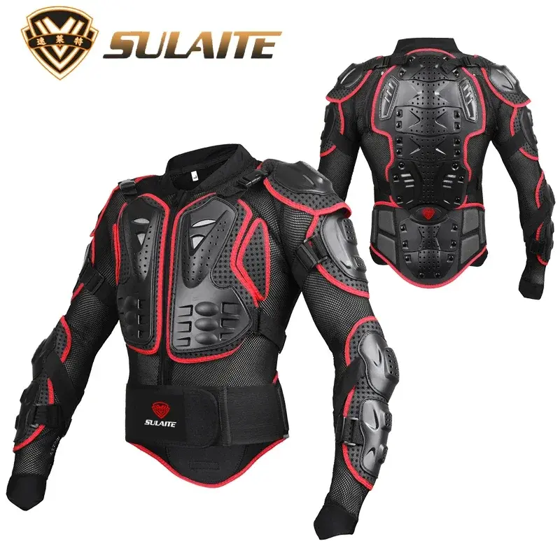 Sulaite Motorcycle Jacket Racing Riding Armor Protector ATV Motocross Body Protection Jackets Offroad Clothing Protective Gear