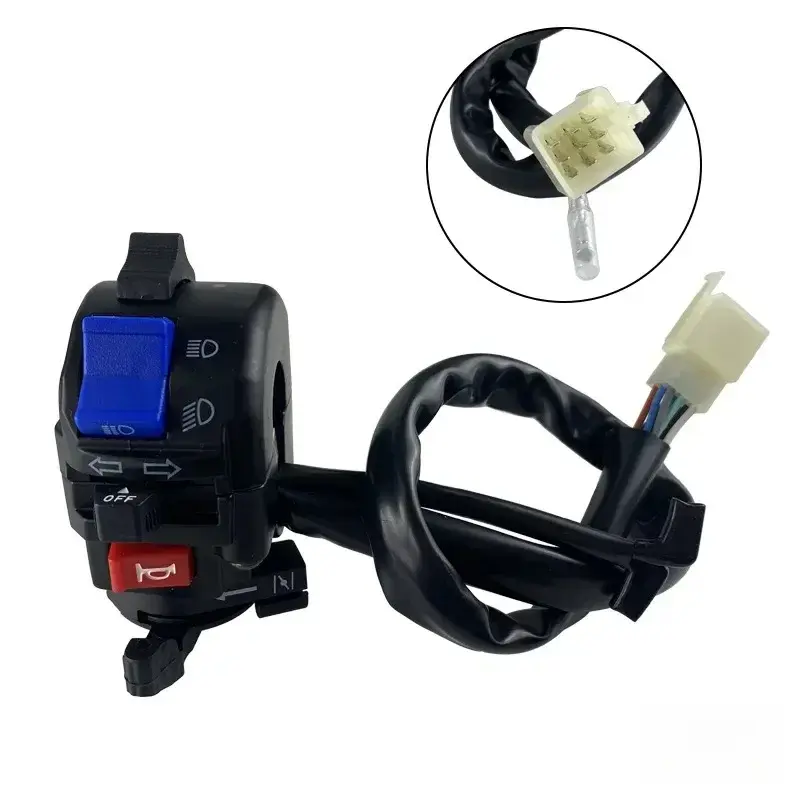 Motorcycle Riding Handle Block Switch Right and Left Handlebar Headlight Kill Assembly for Storm Prince 150 Modified Moto Parts