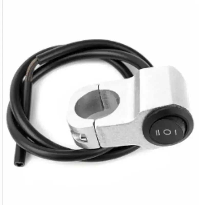 Motorcycle Modified Aluminum Alloy Switch Headlight Spotlight Steering Two-Way Dual-Control Switches Leading Three-Wire 1PC