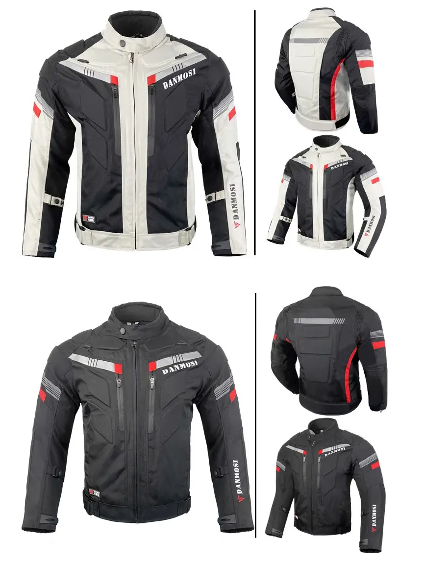 Men's Motorcycle Cycling Jackets Riding Suit Waterproof Winter Warm Split Type Back Protection Elastic Outdoor Storage Equipment