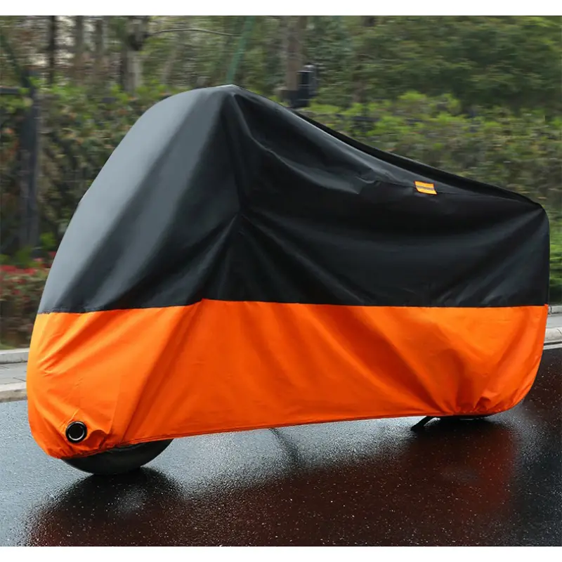 Motorcycle Rain Cover Waterproof Dustproof Outdoor Motorbike Scooter Cover Motors Dust Rain UV Protector Cover for All Season