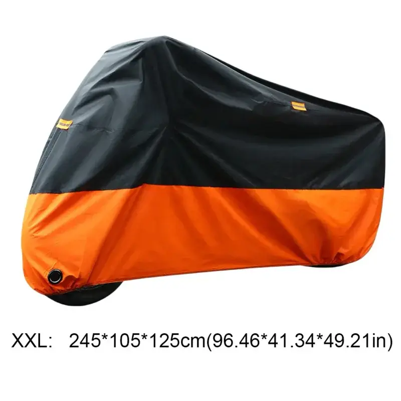 Motorcycle Rain Cover Waterproof Dustproof Outdoor Motorbike Scooter Cover Motors Dust Rain UV Protector Cover for All Season