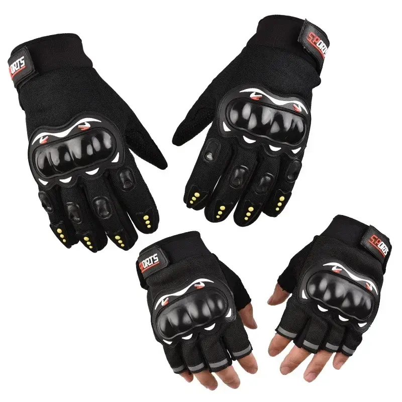 Motorcycle Tactical Full Finger Gloves Breathable Protective Bicycle Motorcycles Outdoor Riding Hard Shell Half Finger Gym Glove