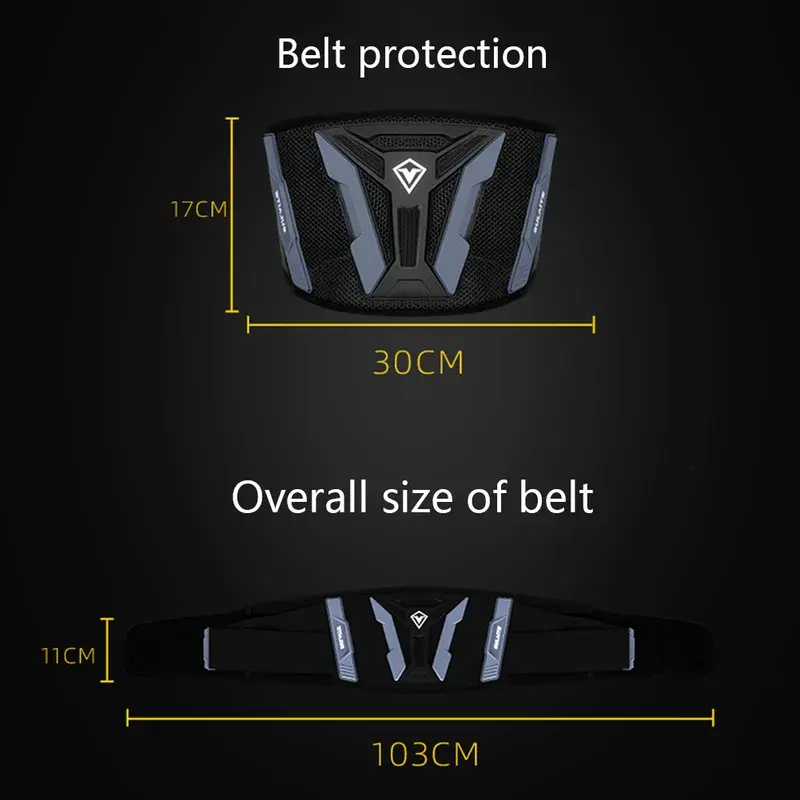 Motorcycle Cycling Long Distance Waist Safety Protector Brace Anti-Fall Breathable Off Road Riding Men Waist Kidney Support Belt