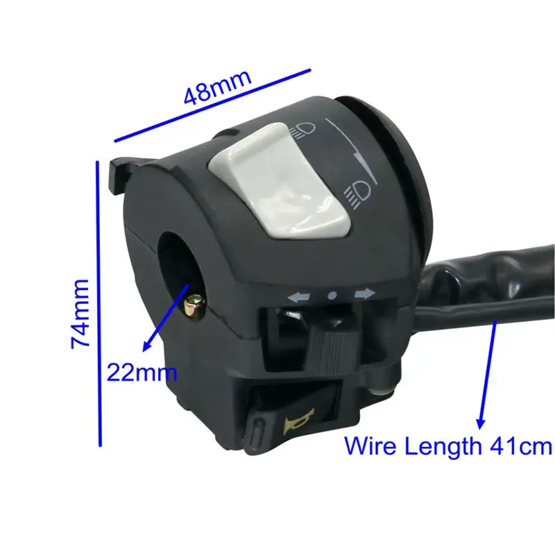 Motorcycle Handlebar Holder Switch Left Right Switches Horn Turn Signal Headlight Electric Starter Handlebar Controller Items