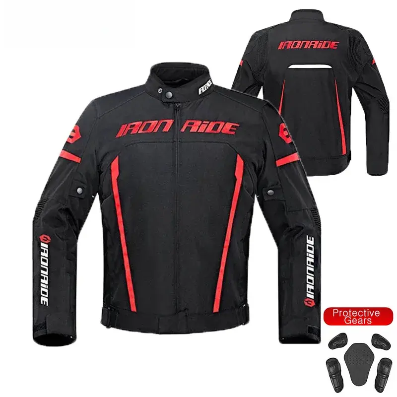Top Reflective Motorcycle Riding Jacket Windproof And Warm Motorbike Cycling Items For All Seasons - Men Women Gifts