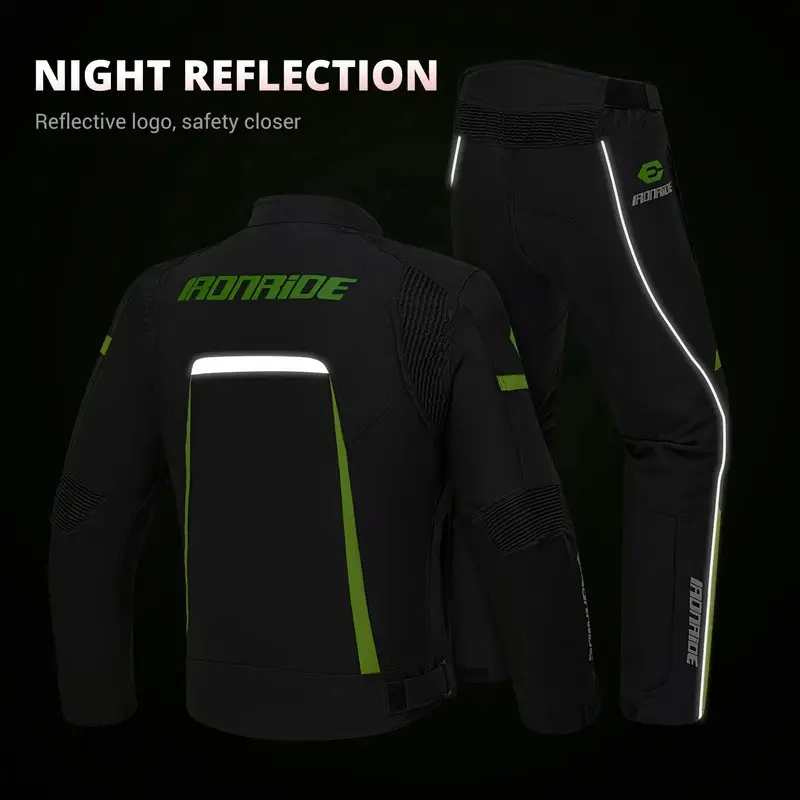 Top Reflective Motorcycle Riding Jacket Windproof And Warm Motorbike Cycling Items For All Seasons - Men Women Gifts