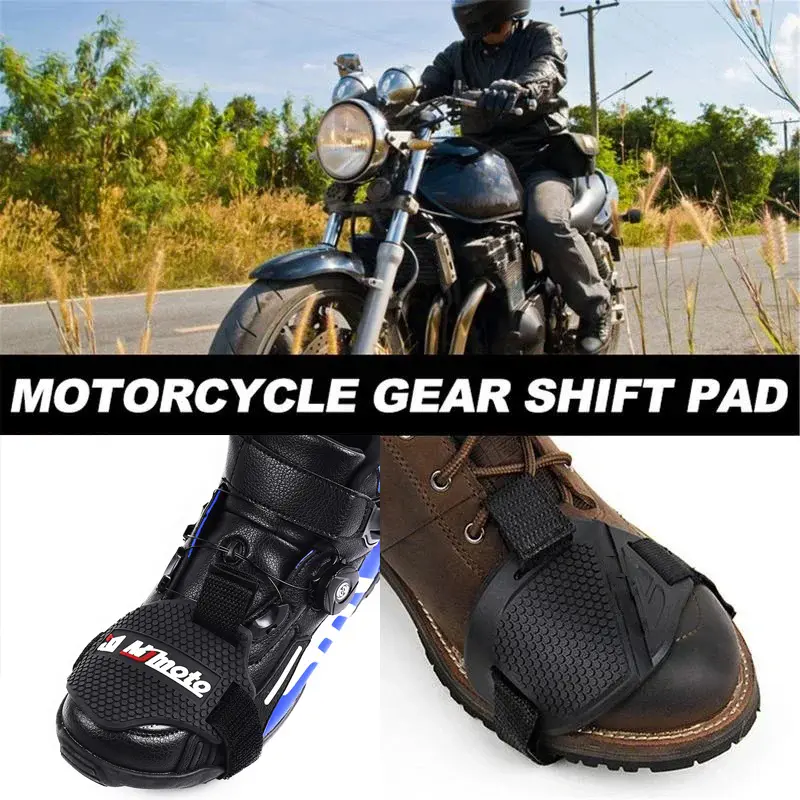 Rubber motorcycle shoes protector gear shift pad cover antiskid universal lightweight boots shifter Guard motorbike accessories