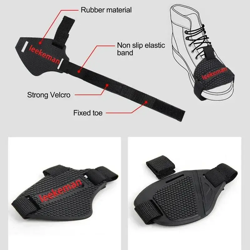 Rubber motorcycle shoes protector gear shift pad cover antiskid universal lightweight boots shifter Guard motorbike accessories