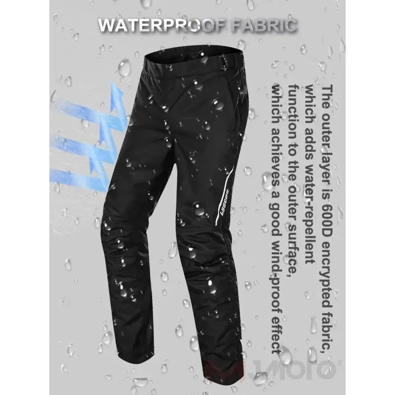 LYSCHY Motorcycle Trousers Quick Take Off Motorbike Racing Pants Windproof Warm Motocross Protective Gear Pants For Men Winter