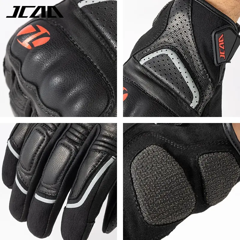 Best Seller Goatskin Motorcycle Cycling Gloves 2025 - Full Finger Shockproof & Anti-Slip, Men/Women Breathable Riding Gear