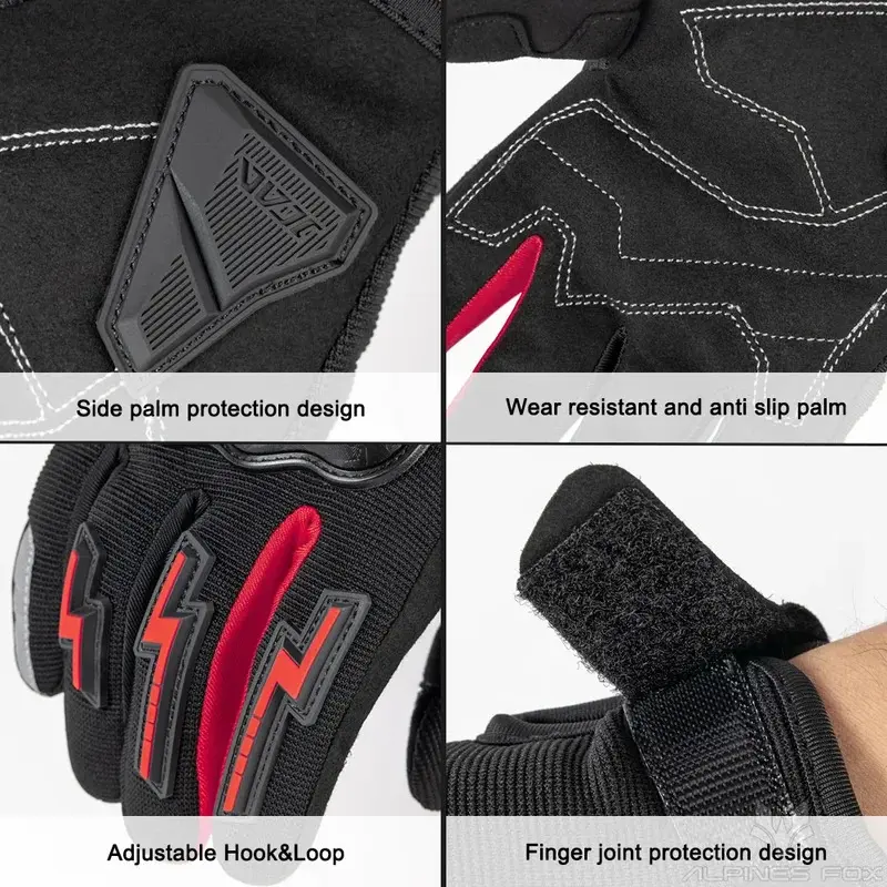 Summer Motocross Gloves - Ultra-Lightweight with Reinforced Palm & Mesh Knuckles gear for Dirt Bike Racing Kawasaki Yamaha KTM