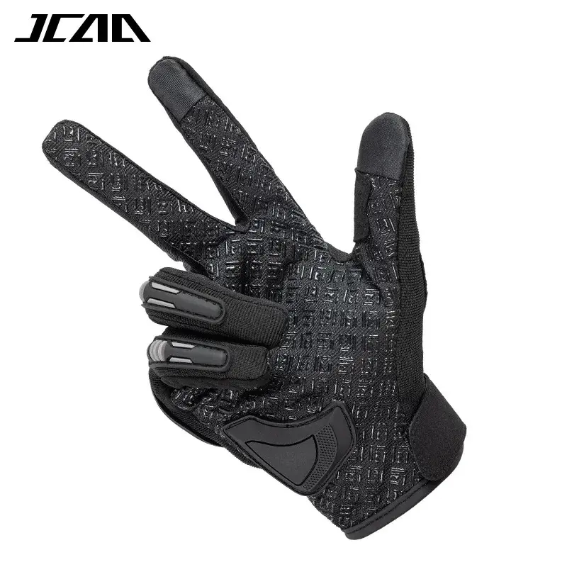 Motorcycle Sports Motocross Racing Gloves Summer Breathable Full Finger with Anti-Slip Anti-fall Palm Touchscreen Moto Guantes