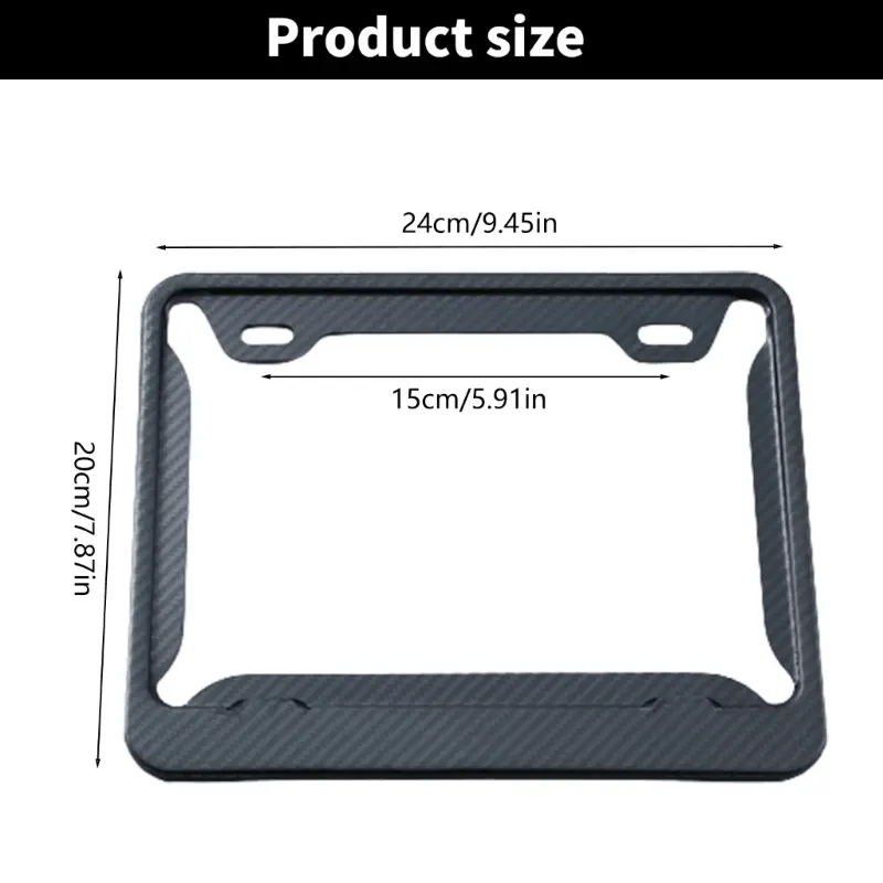 Eye Catching Car License Plate Frame Number Plate Cover Protections Holder Compatible for European Motorcycle Universal