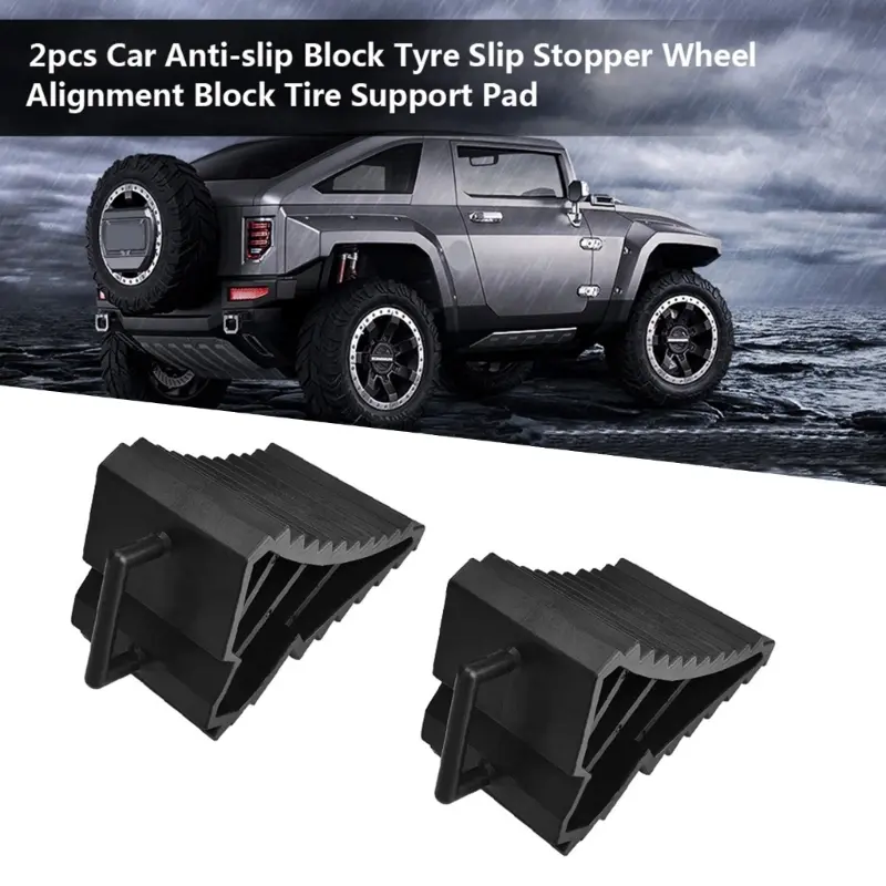 Heavy Duty Solid Rubber Wheel Chocks Car Truck RVs Campers Trailer Tire Stoppers